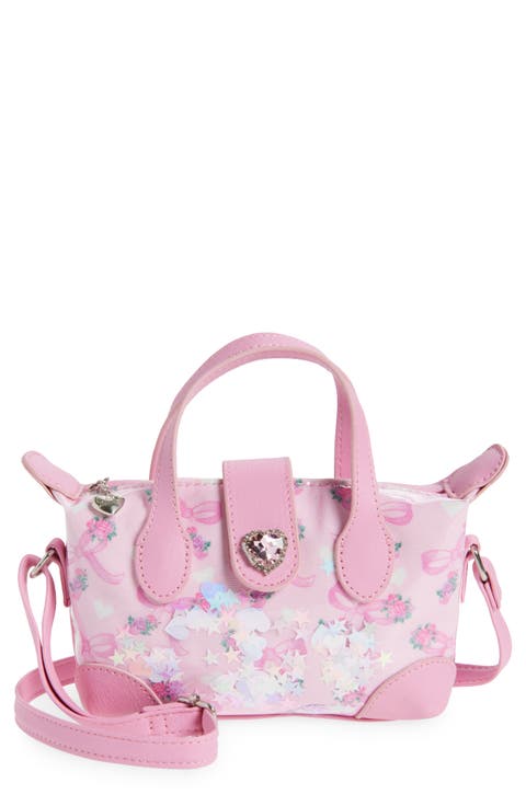 Kids' Bow Confetti Mini Satchel