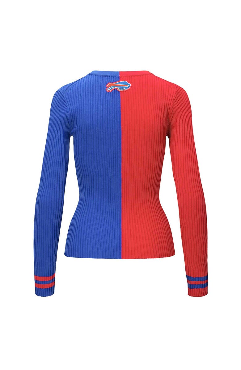 STAUD Women's STAUD Red/Royal Buffalo Bills Cargo Sweater, Alternate, color, Red