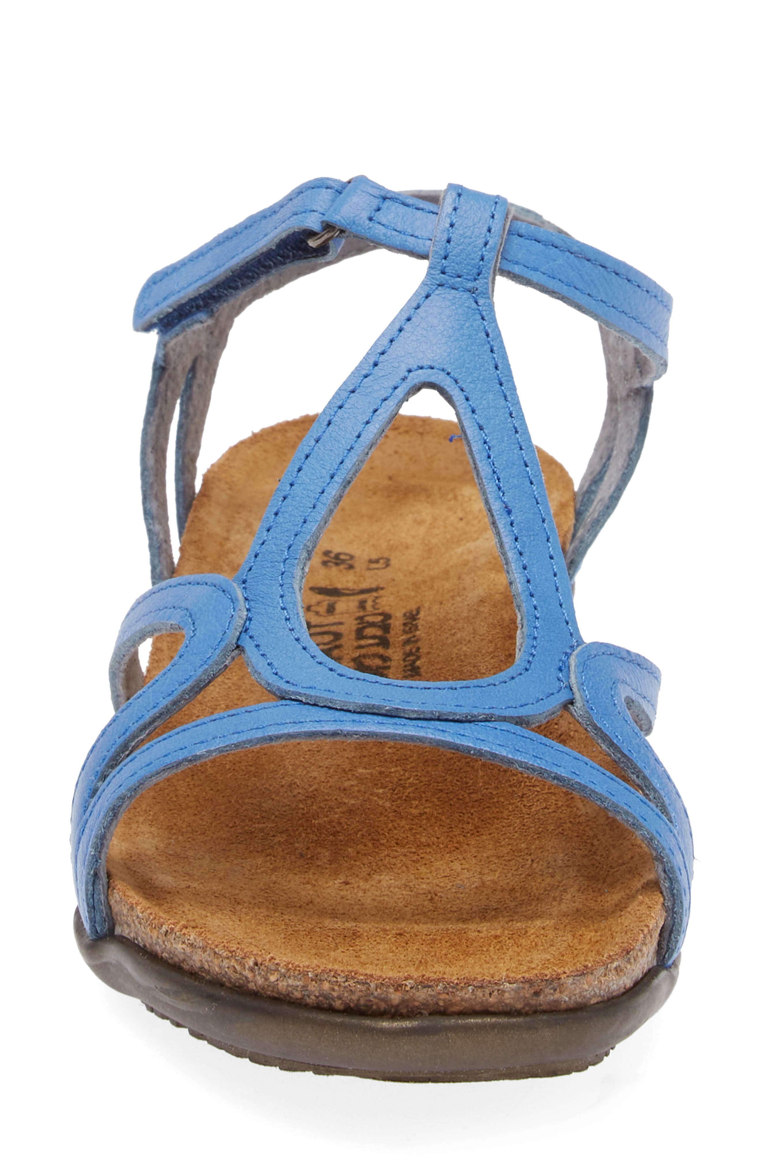 Dorith Sandal, Alternate, color, SAPPHIRE BLUE LEATHER