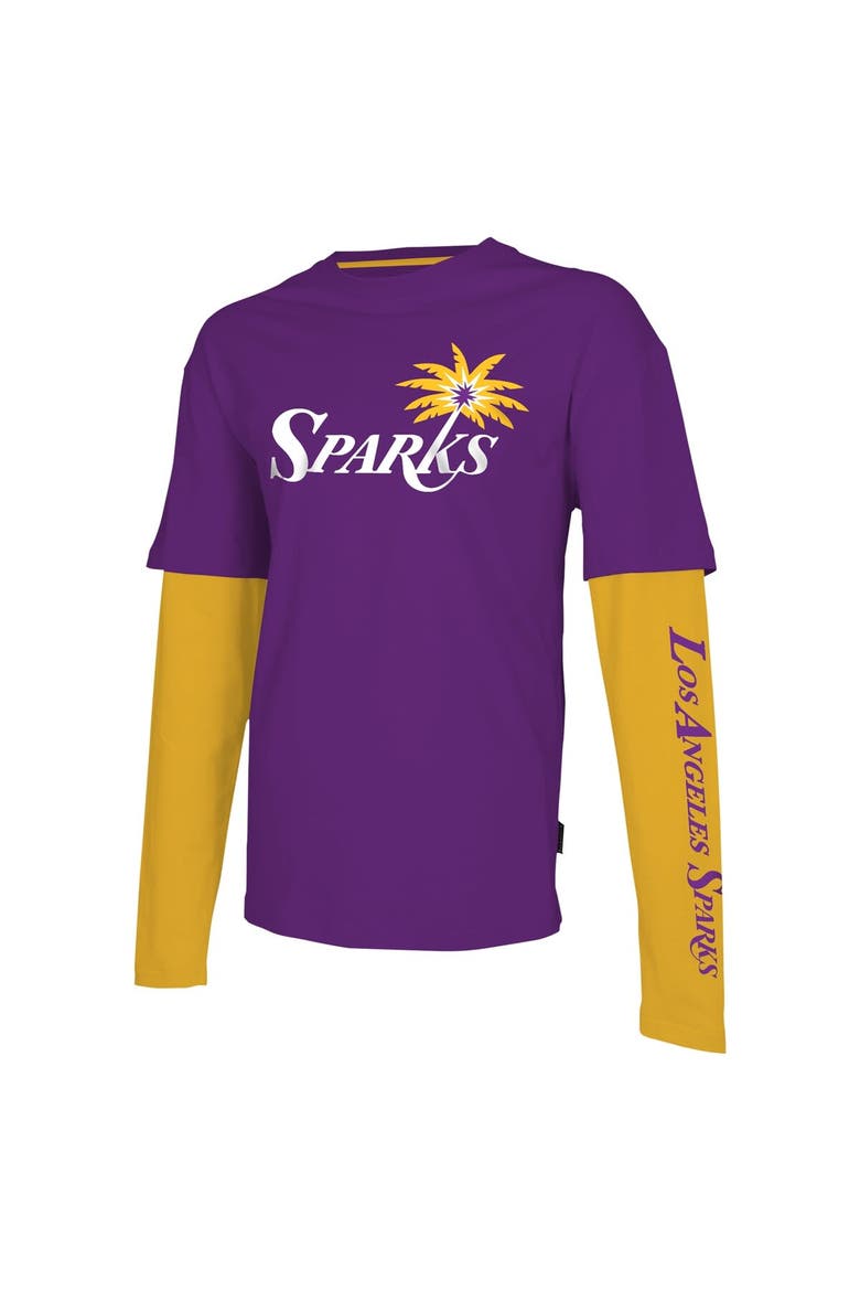 Unisex Stadium Essentials Purple Los Angeles Sparks Spectator Long Sleeve T-Shirt, Alternate, color, Purple
