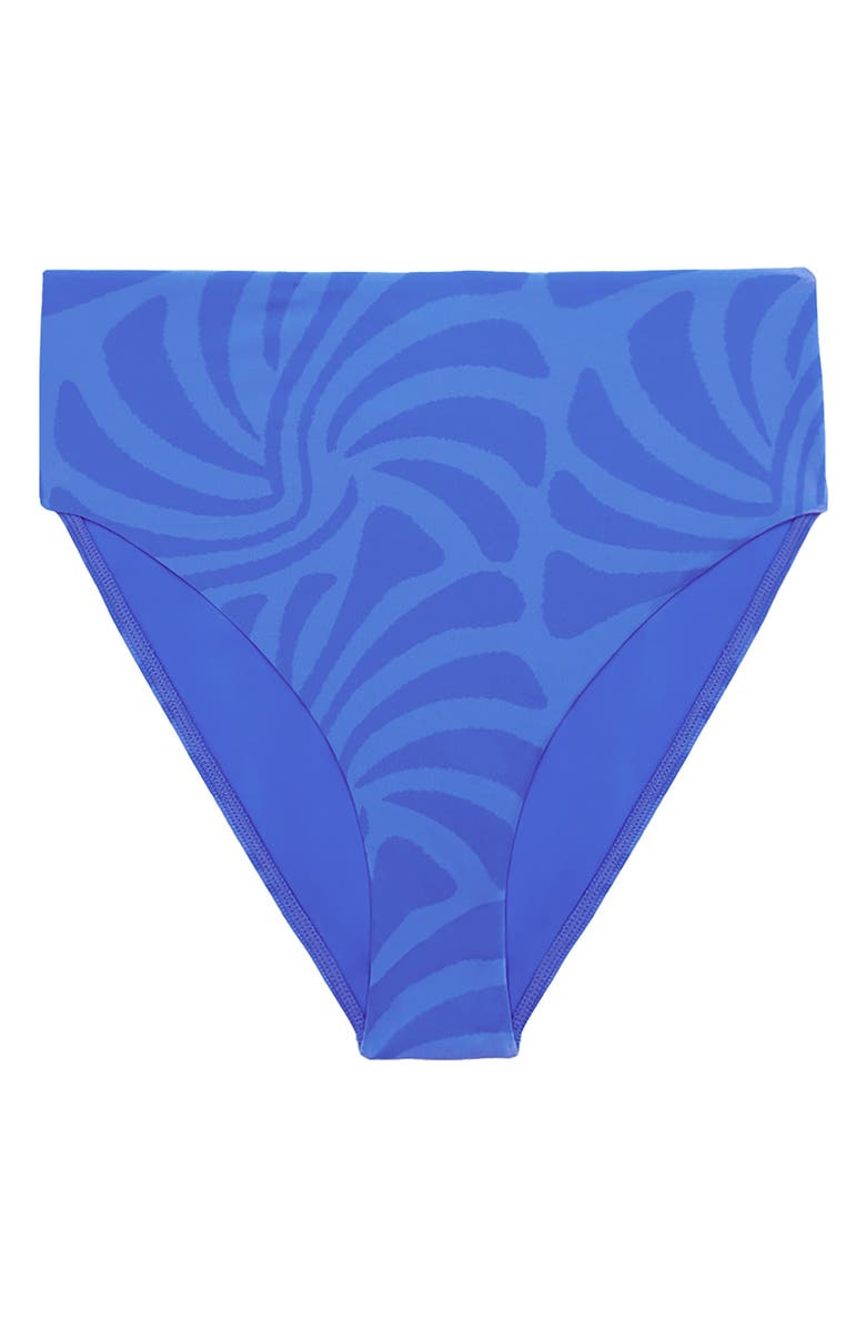 ViX Paula Hermanny Neptune Bela High Waist Bikini Bottoms, Alternate, color, Blue