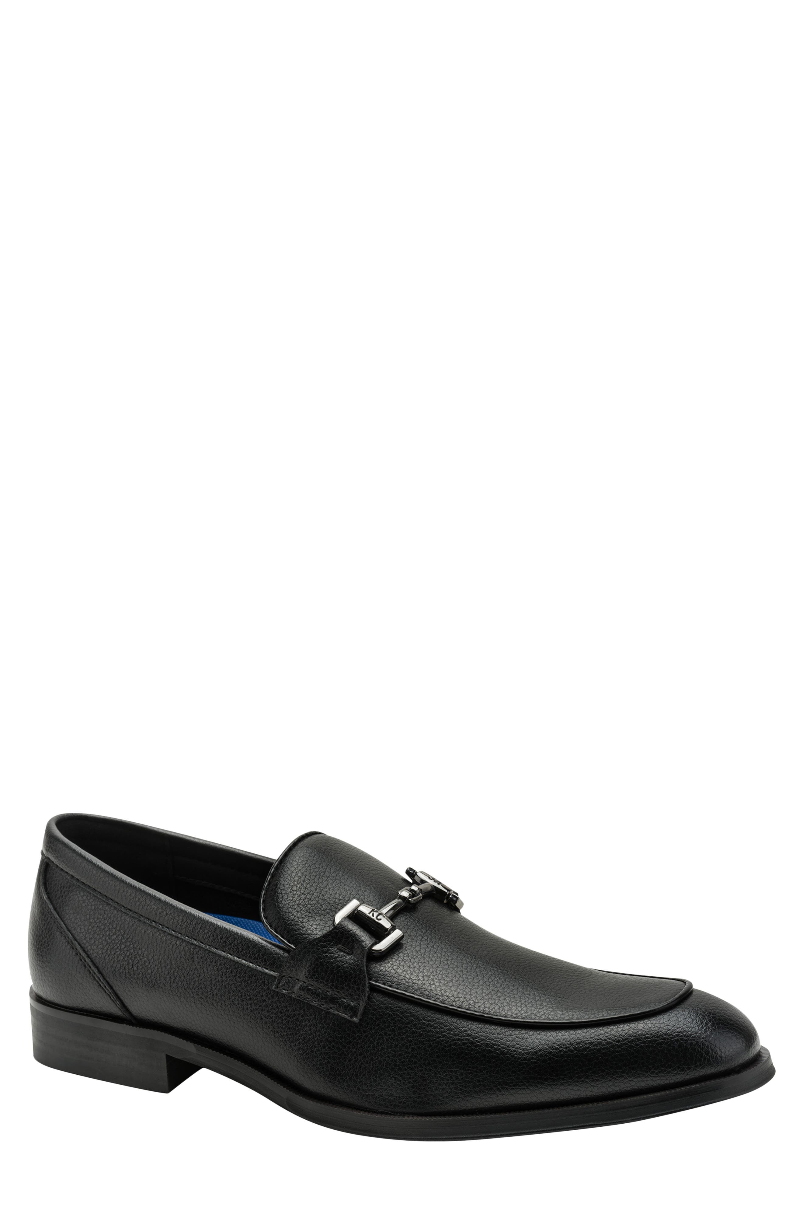Miller Faux Leather Bit Loafer, Main, color, BLACK