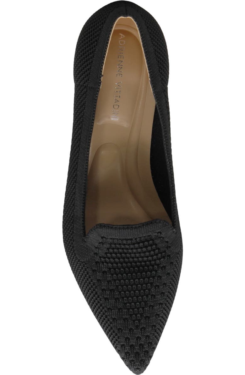 Adrienne Vittadini Skippy 5 Kitten Heel Pump, Alternate, color, Black Knit