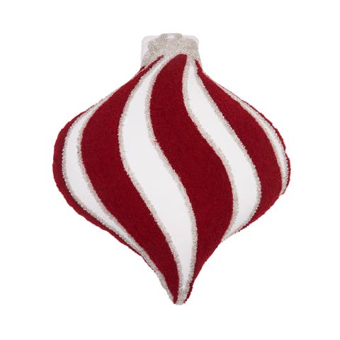 Striped Ornament Throw Pillows