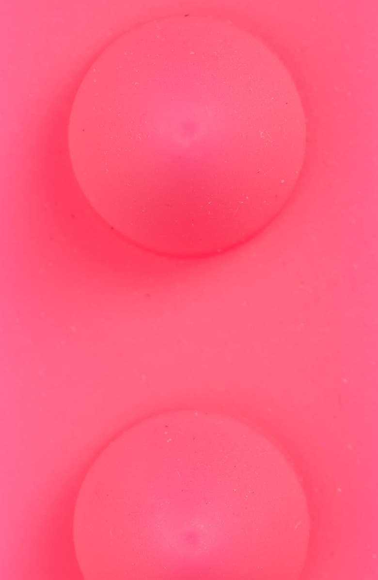 Christian Louboutin Loubi Spike Rubber Belt, Alternate, color, Fluo Pink