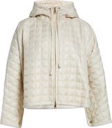 Moncler Boxy Quilted Nylon Cape Coat