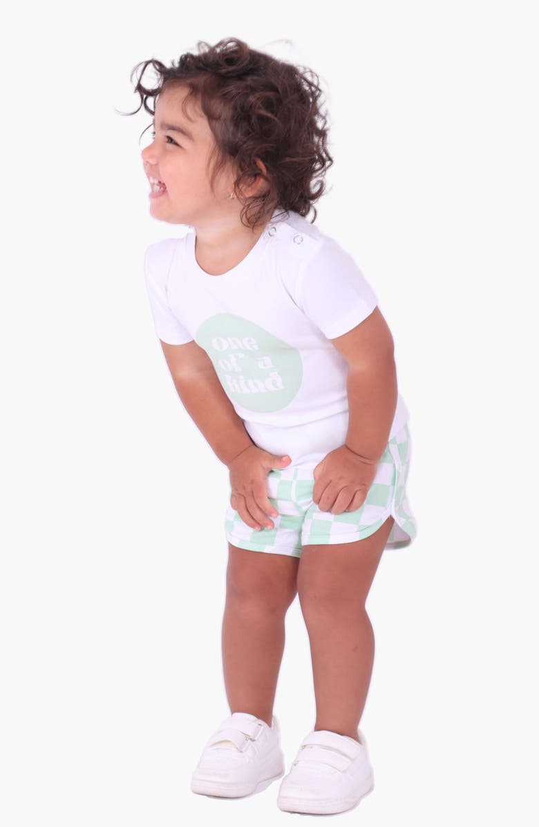 dot australia One of a Kind T-Shirt & Shorts Set, Alternate, color, Green