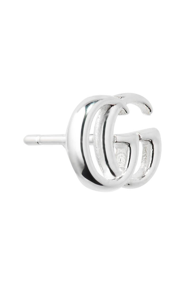 Gucci GG Mismatched Stud Earrings, Alternate, color,