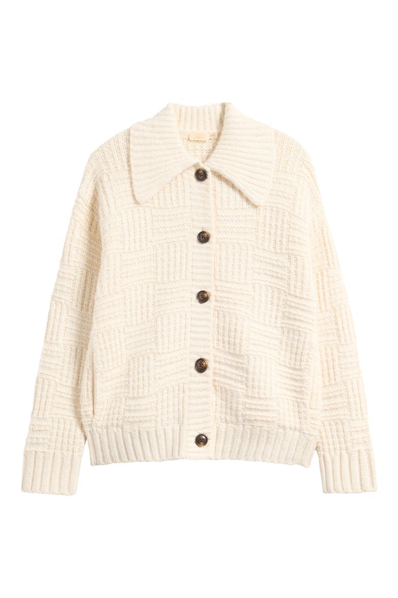 Heirloom Organic Cotton Blend Cardigan, Alternate, color, CREAM