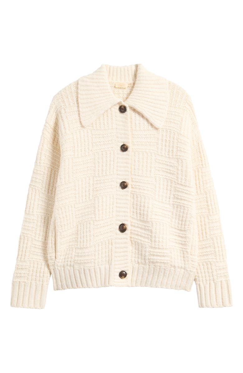 Faherty Heirloom Organic Cotton Blend Cardigan, Main, color, Cream