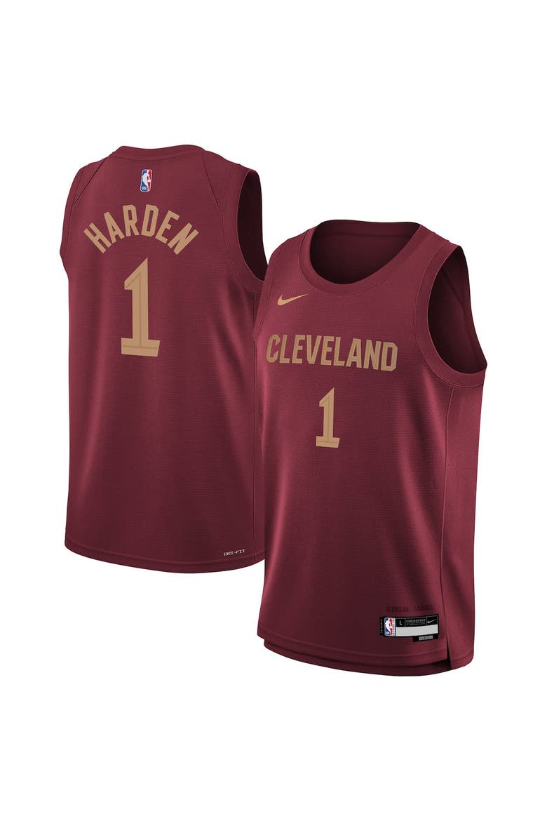 Youth Nike James Harden Wine Cleveland Cavaliers Swingman Jersey - Icon Edition, Alternate, color, Wine