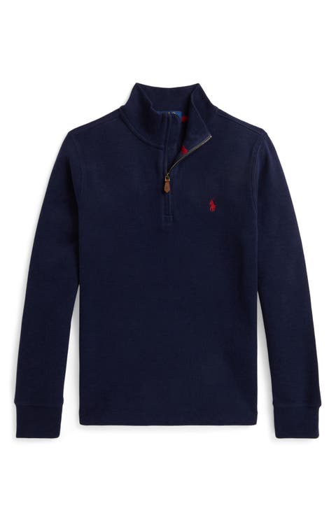 Kids' Estate Rib Quarter Zip Pullover Sweater