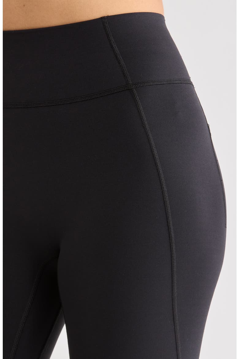 Studio High Waist Flared Pants, Alternate, color, BLACK