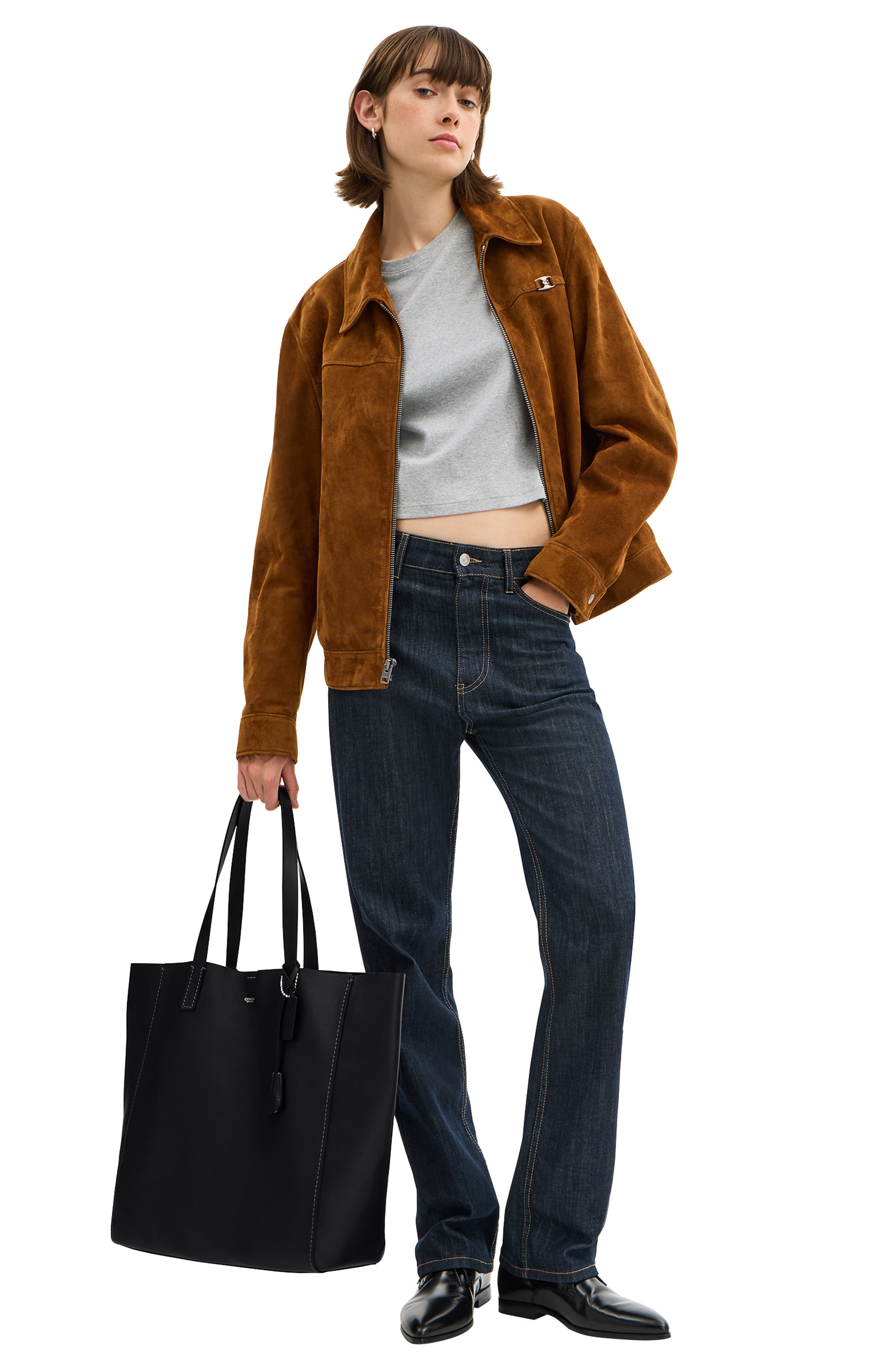 COACH Broadway Tote Bag, Alternate, color, Black