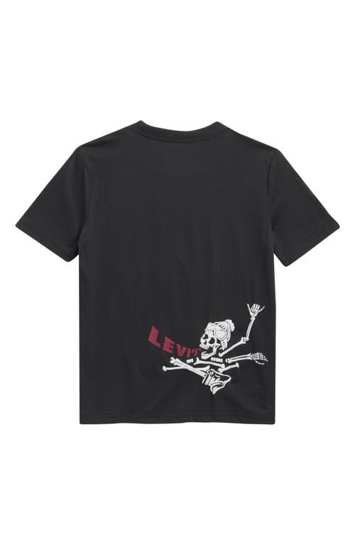 Levi's® Kids' Shredding Skeleton Graphic T-shirt In Black