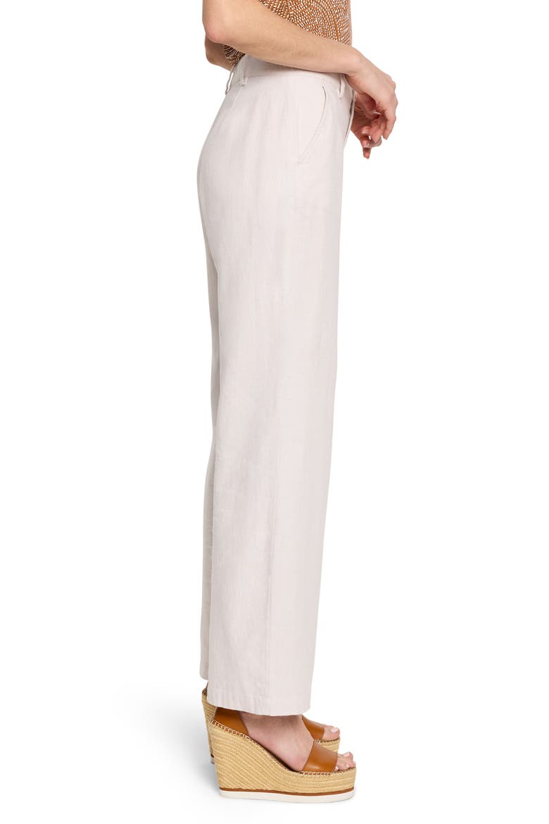 Eliot Cotton & Linen Wide Leg Pants, Alternate, color, NEUTRAL MIX