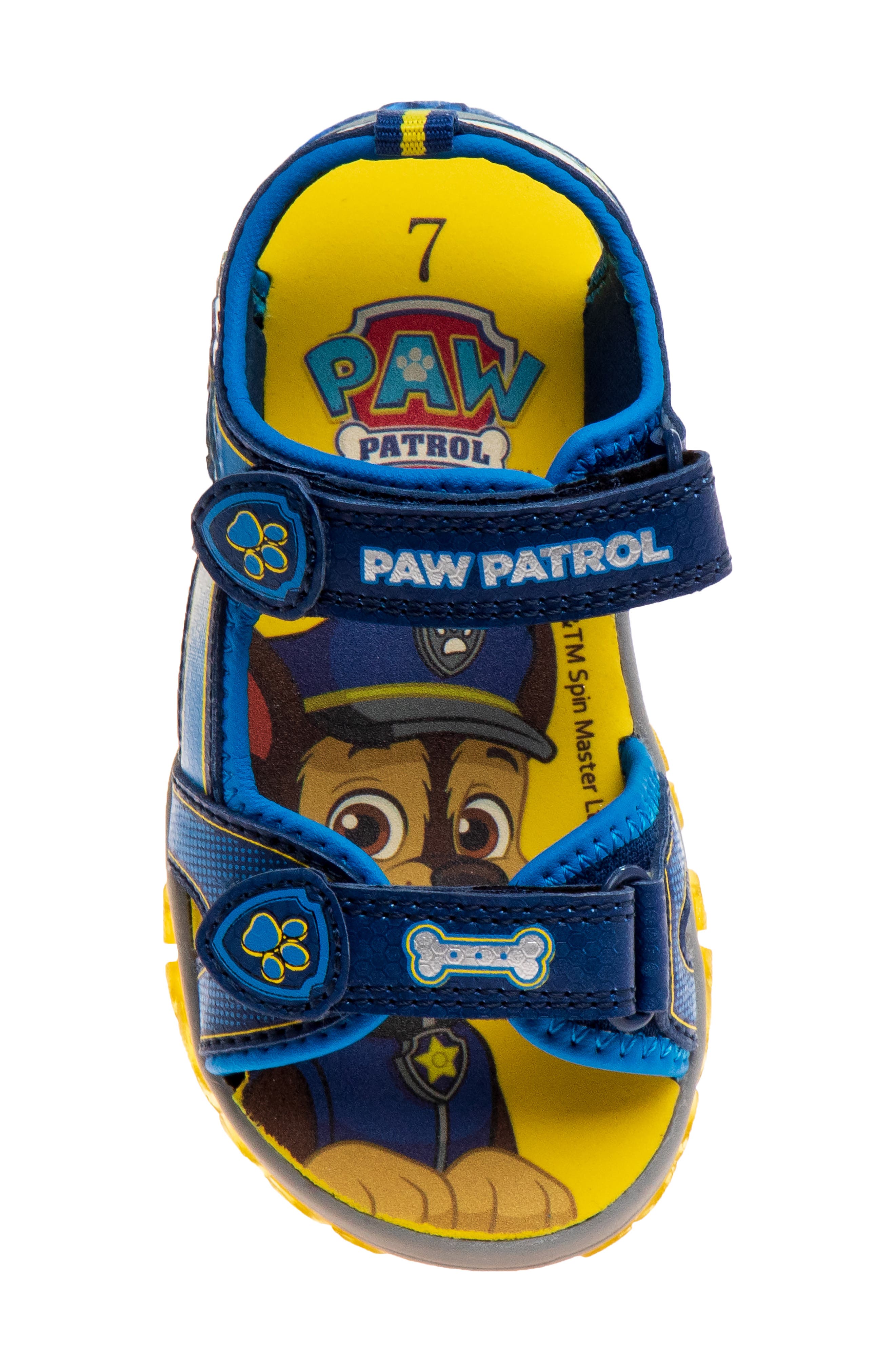 JOSMO Kids' Paw Patrol Sandal, Alternate, color, Navy/ Yellow