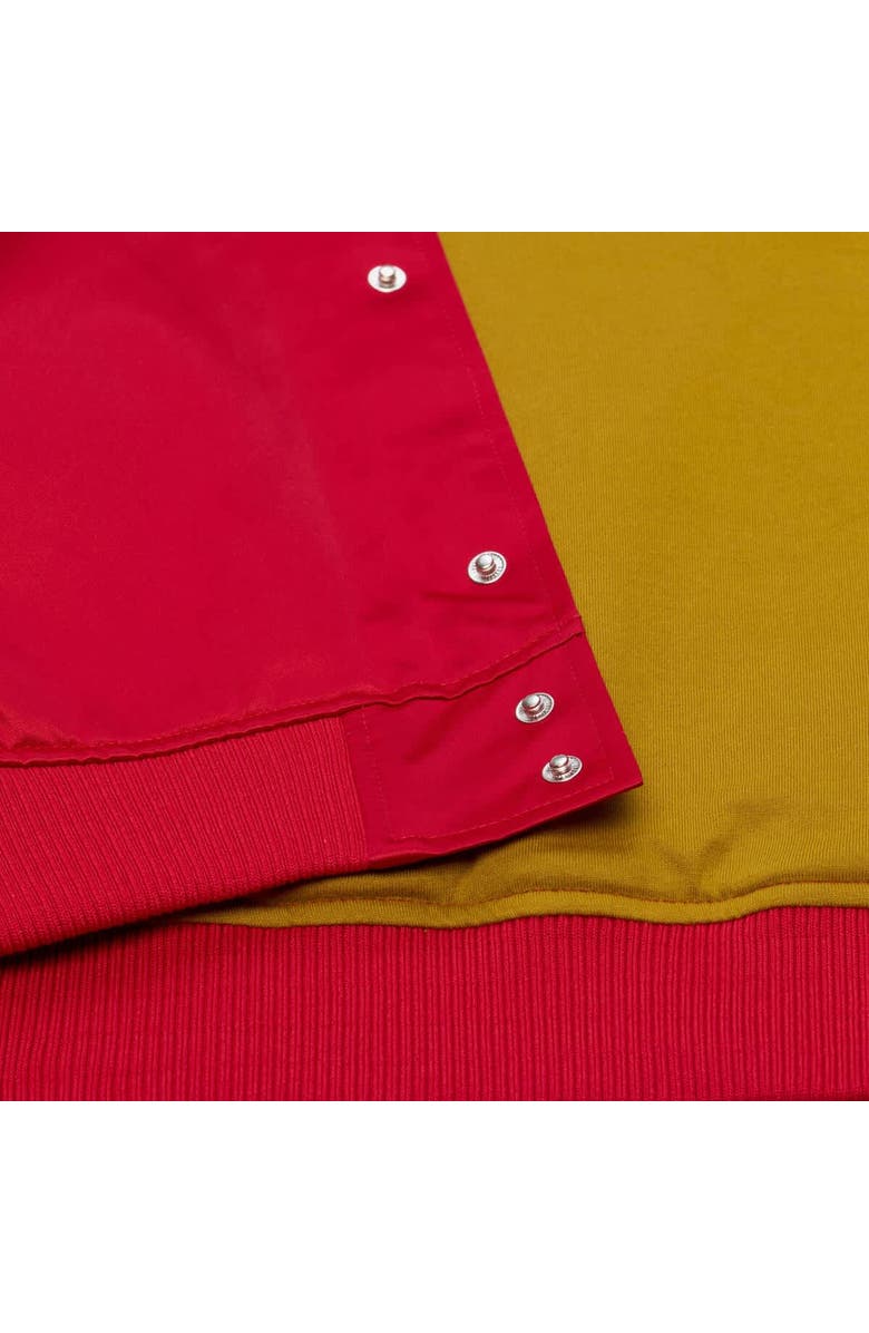 Mitchell & Ness Men's Mitchell & Ness  Scarlet San Francisco 49ers Head Coach Lightweight Full-Snap Satin Jacket, Alternate, color, Scarlet