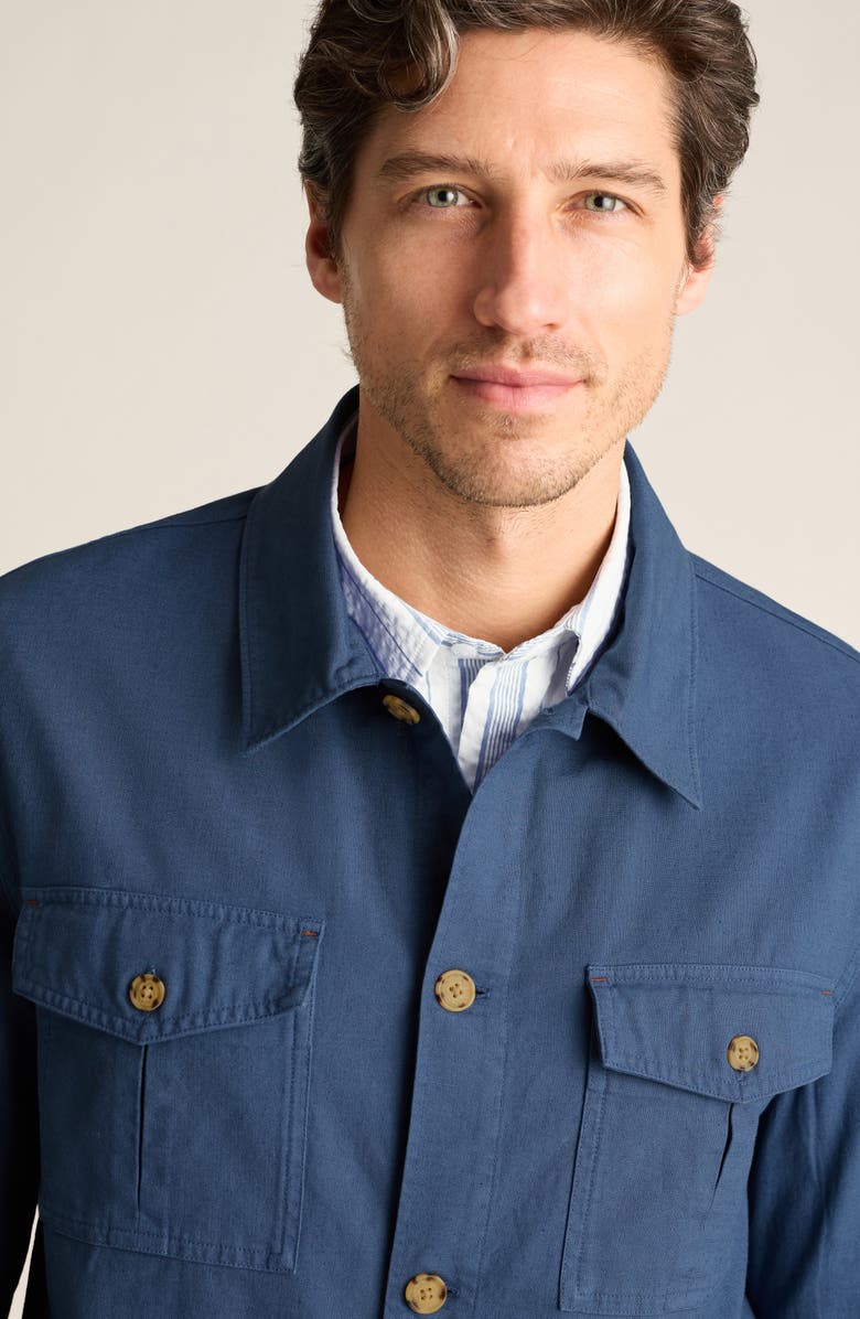 Bonobos One Fit Shirt Jacket, Alternate, color, French Blue