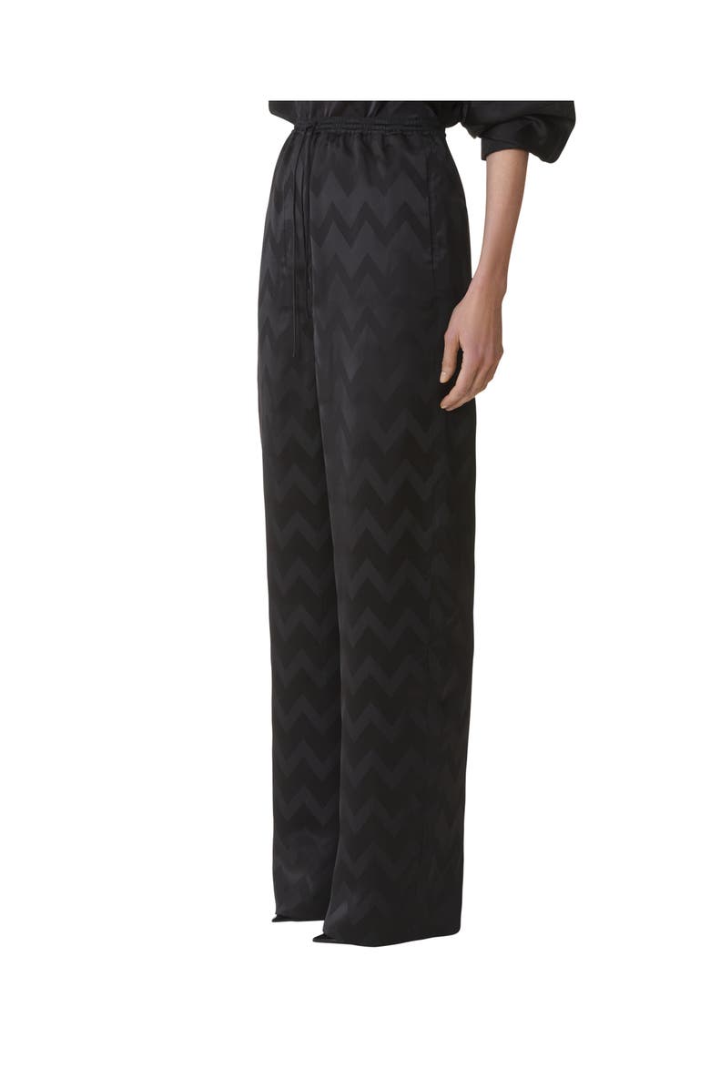 Lanvin Fluid Pants In Jacquard Viscose, Alternate, color, 