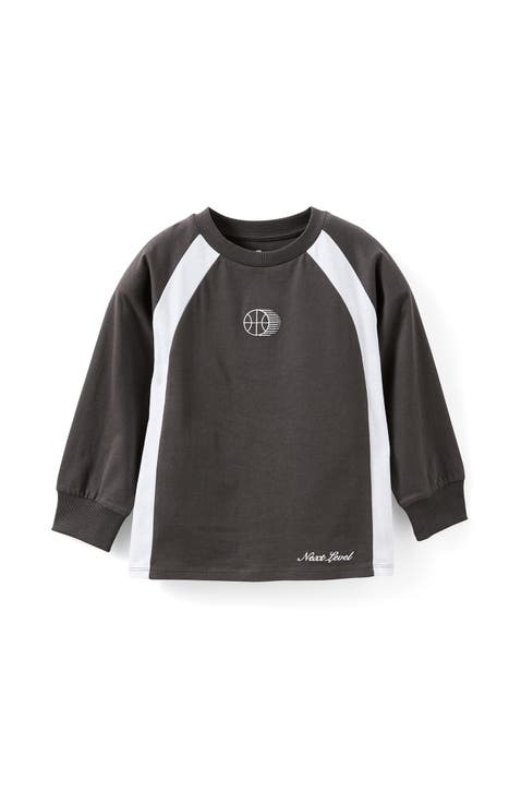 Kid's Moto Panelled Long Sleeve Tee