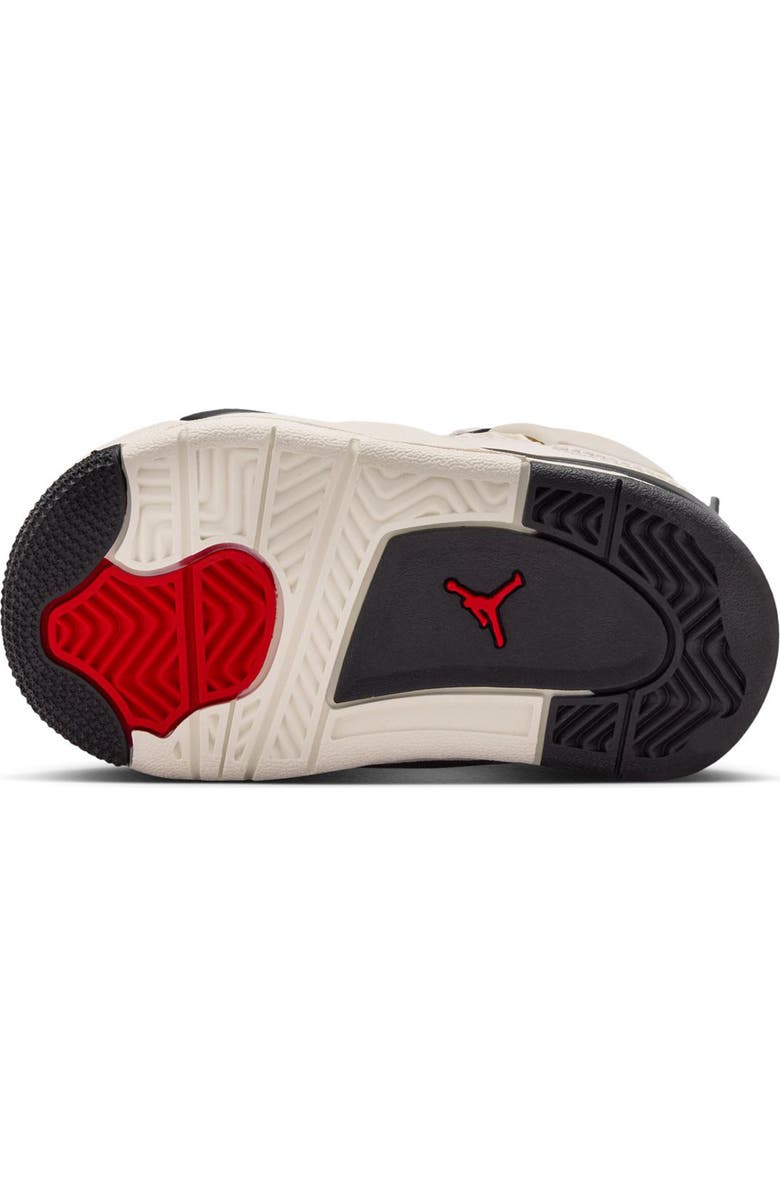 Jordan Air Jordan 4 Retro Basketball Sneaker, Alternate, color, Sail/ Black/ University Red