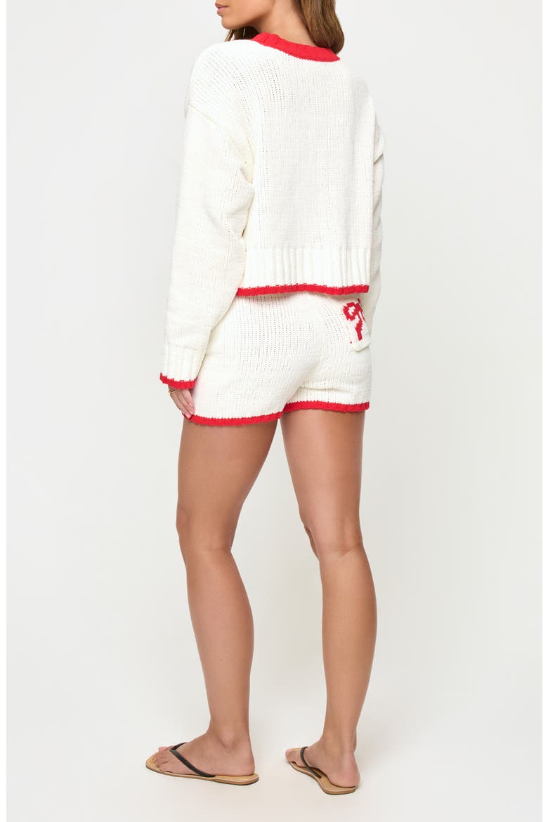 Take a Bow High Waist Chenille Sweater Shorts, Alternate, color, TAKE A BOW