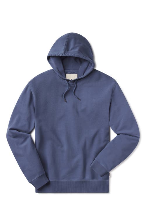 The Normal Brand Cole Terry Hoodie In Vintage Blue