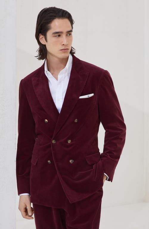 Brunello Cucinelli Uconstructed Blazer In Purple