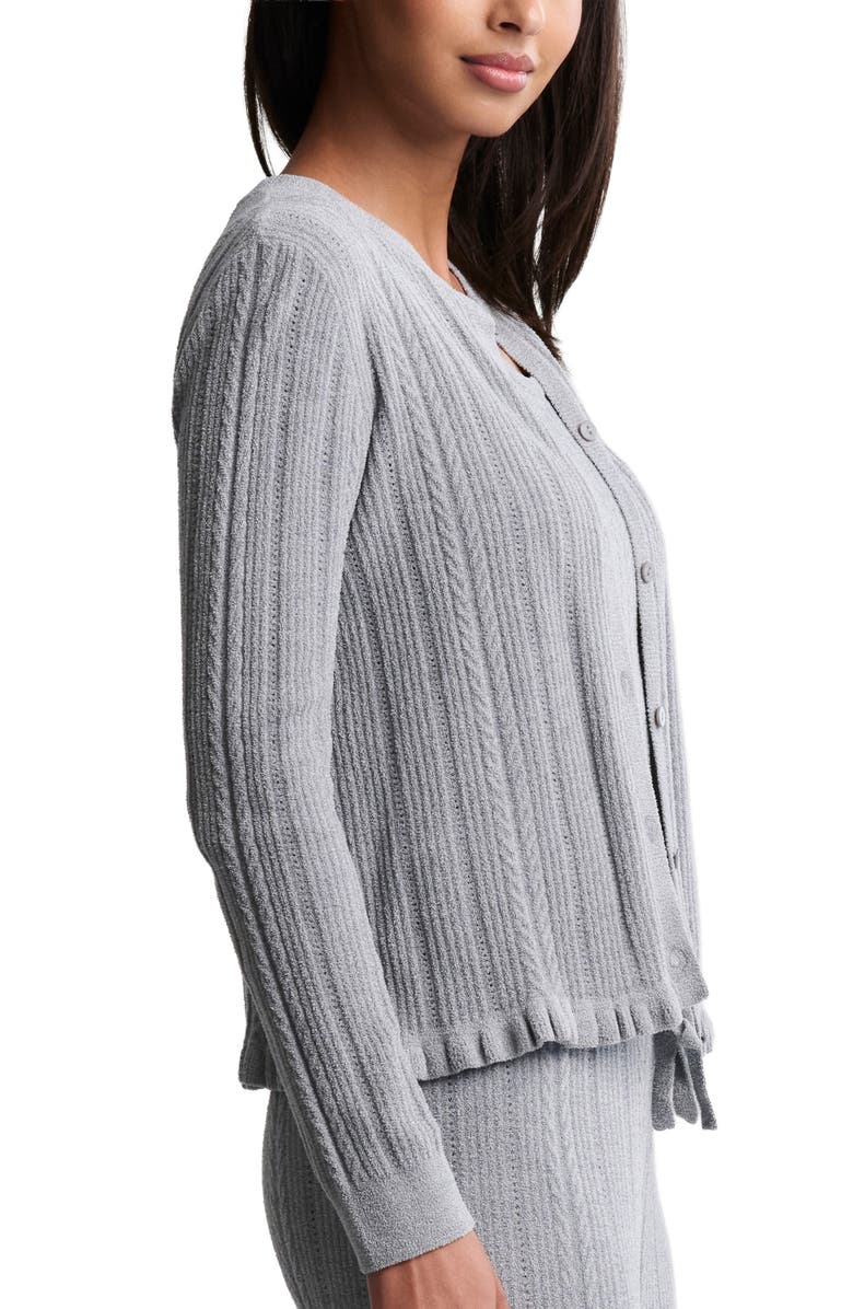 Barefoot Dreams<sup>®</sup> CozyChic Lite<sup>®</sup> Cable Knit Cardigan, Alternate, color, Moonbeam