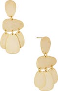 SAACHI Cascading Abstract Oval Drop Earrings