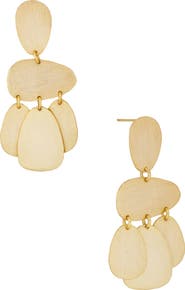 SAACHI Cascading Abstract Oval Drop Earrings