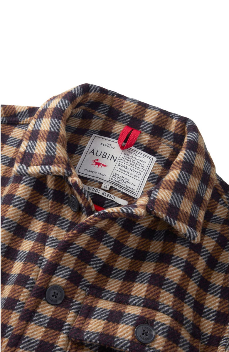 Aubin Nettleham Shirt Jacket, Alternate, color, Brown Gingham