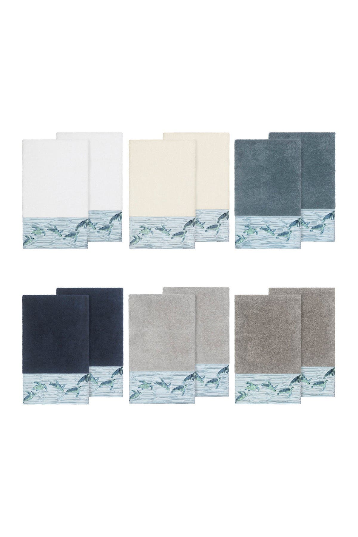 Linum Home Textiles Mia Embellished Bath Towel - Set of 2 - Teal ...