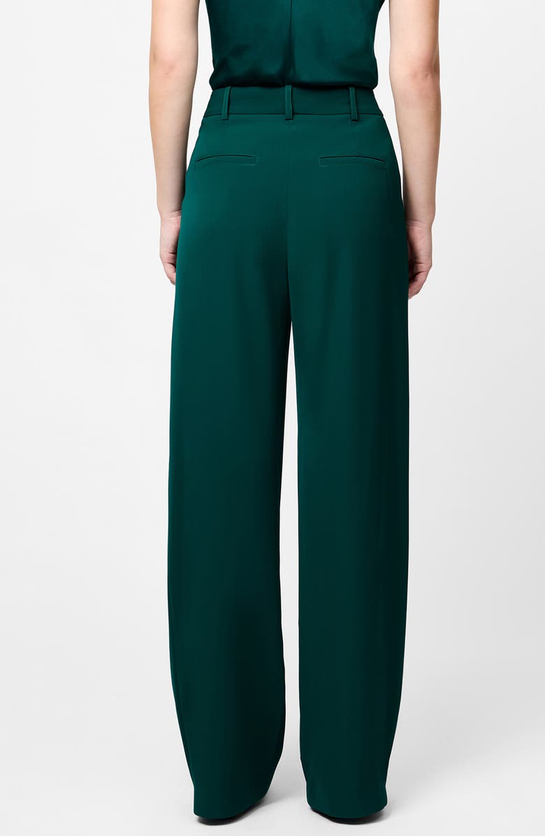 French Connection Harrie Wide Leg Suiting Pants, Alternate, color, Evergreen