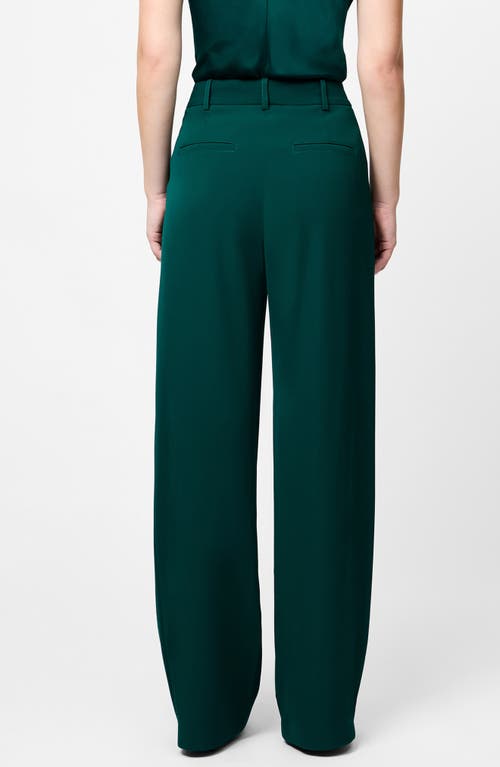 French Connection Harrie Wide Leg Suiting Pants In Green