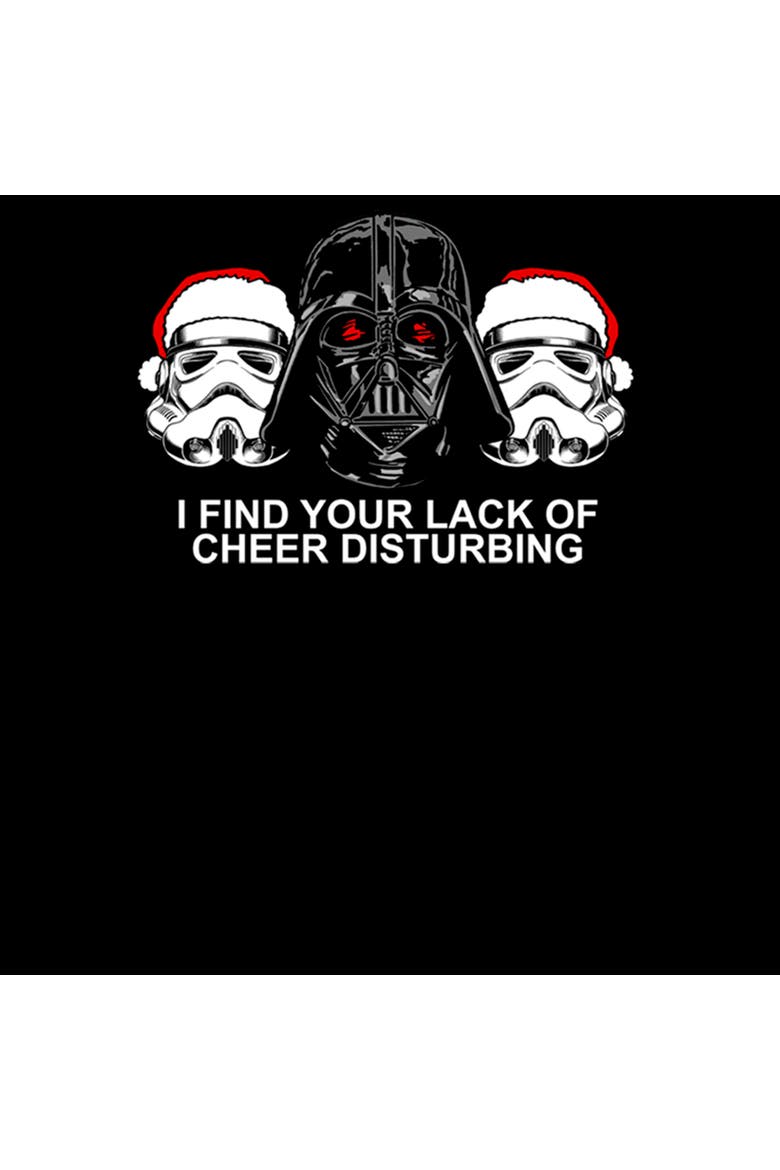 Boy's Star Wars Christmas Empire Lack of Cheer  Graphic T-Shirt, Alternate, color, Black