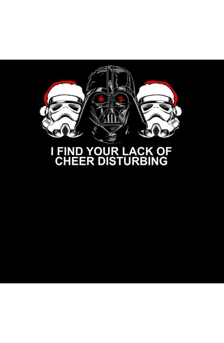 Star Wars Boy's Star Wars Christmas Empire Lack of Cheer Graphic T-Shirt, Alternate, color, Black