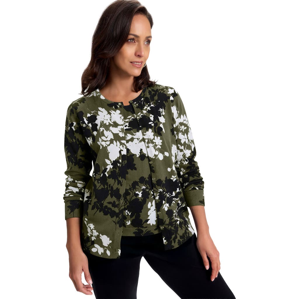 Jessica London Fine Gauge Cardigan In Multi