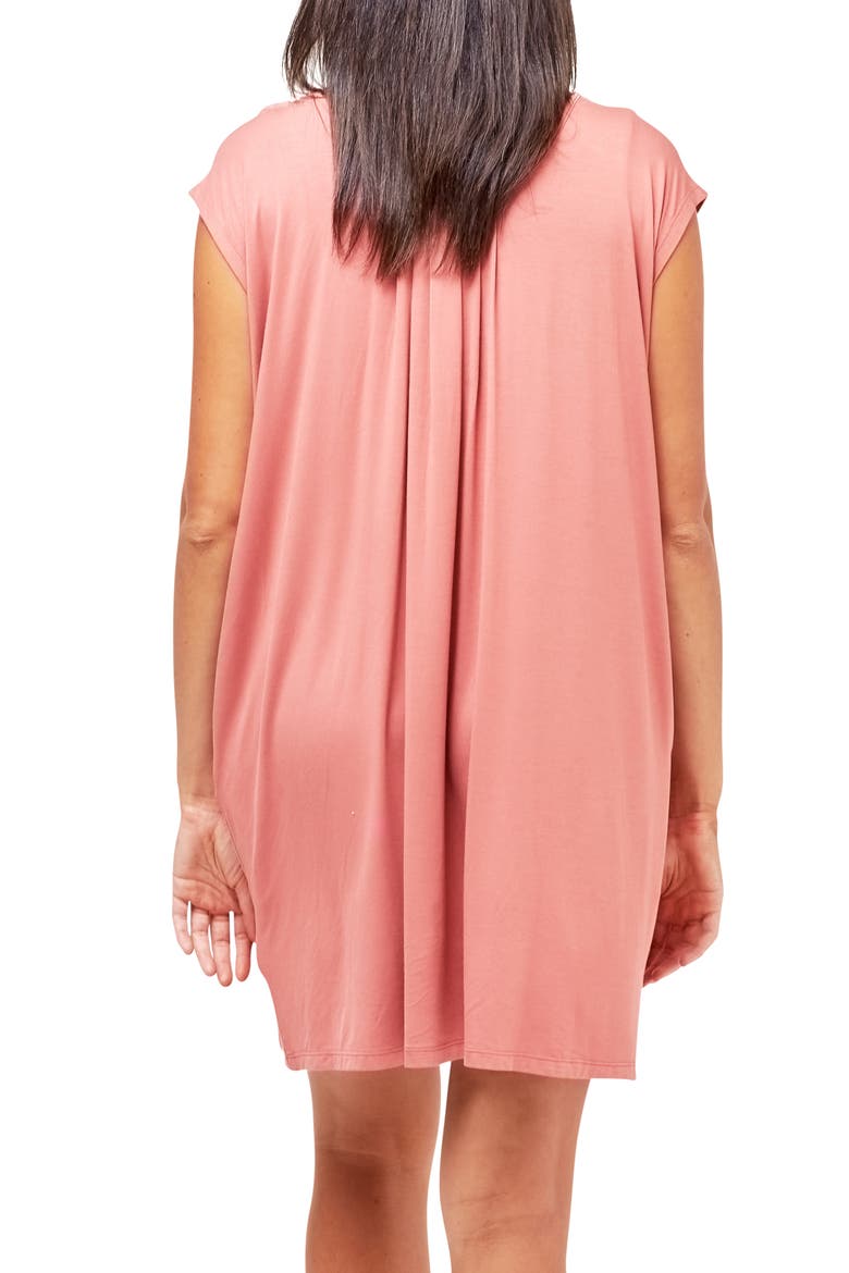 Clementine Maternity/Nursing Nightgown, Alternate, color, TERRACOTTA