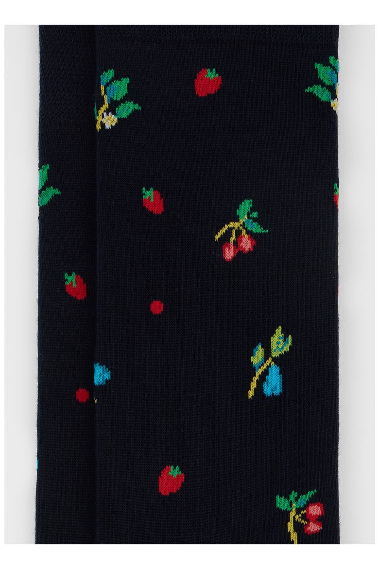 Tutti Frutti Dress Socks, Alternate, color, NAVY