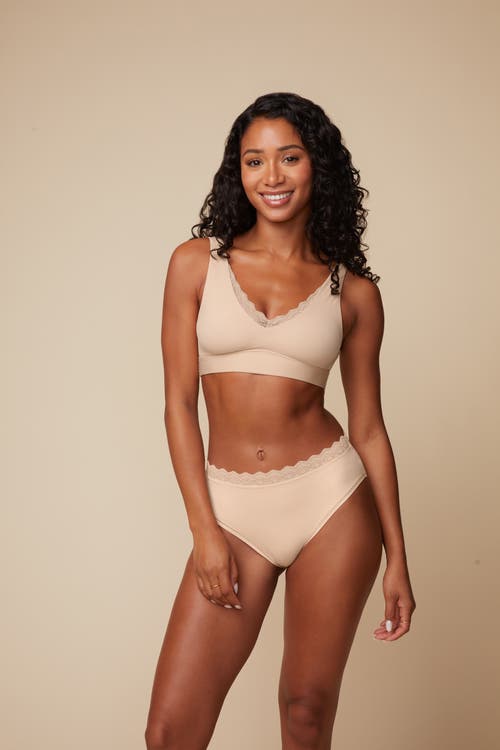 Harper Wilde Bliss Lace Bralette In Beige