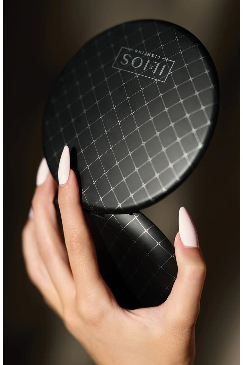 Rechargeable Lightweight 5-Inch LED Compact Mirror, Alternate, color, Black