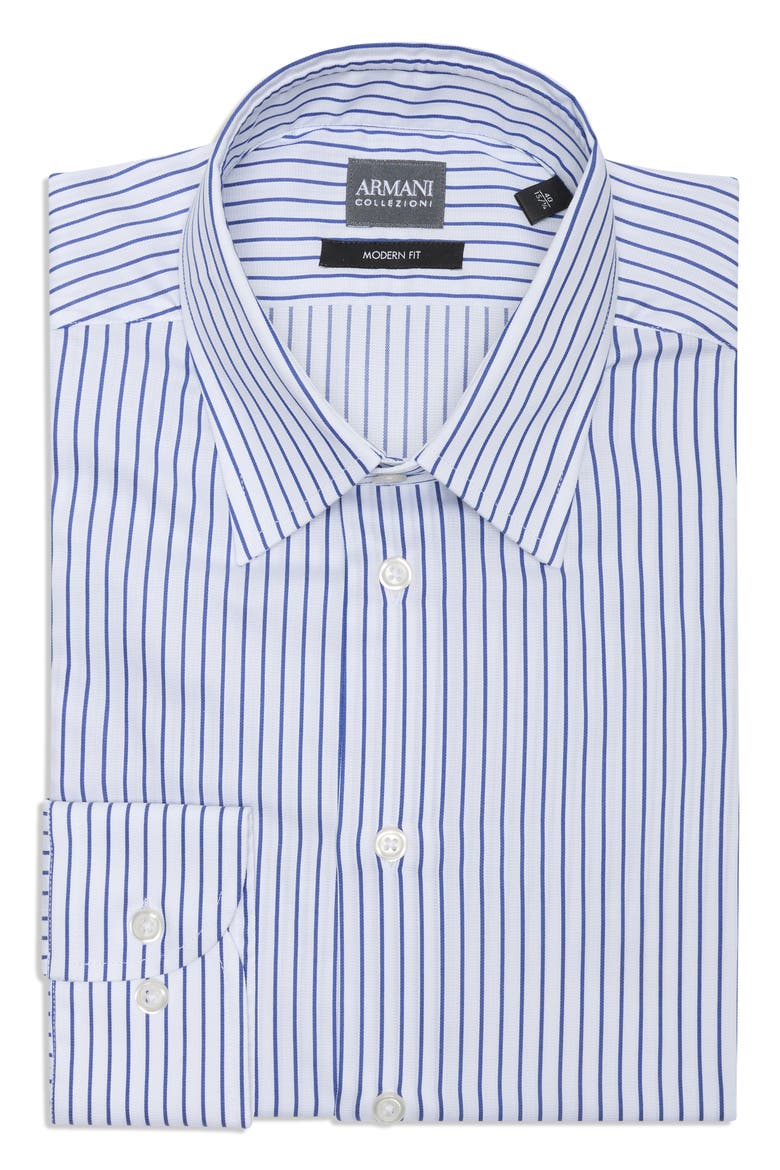 Cotton Dress Shirt, Main, color, SOLID MEDIUM BLUE