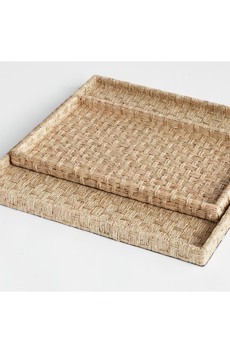 Napa Home & Garden Wynn Decorative Trays Large Set of 2, Main, color, Beige