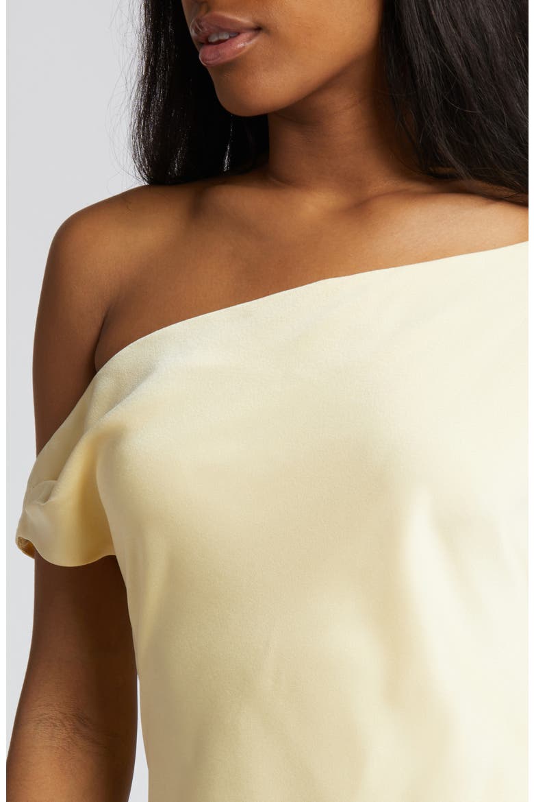The Tanya One-Shoulder Draped Maxi Dress, Alternate, color, YELLOW
