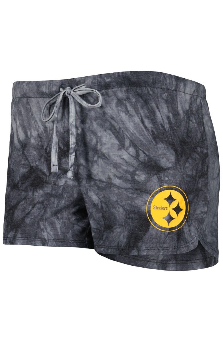 CONCEPTS SPORT Women's Concepts Sport Charcoal Pittsburgh Steelers Billboard Scoop Neck Racerback Tank and Shorts Sleep Set, Alternate, color, 