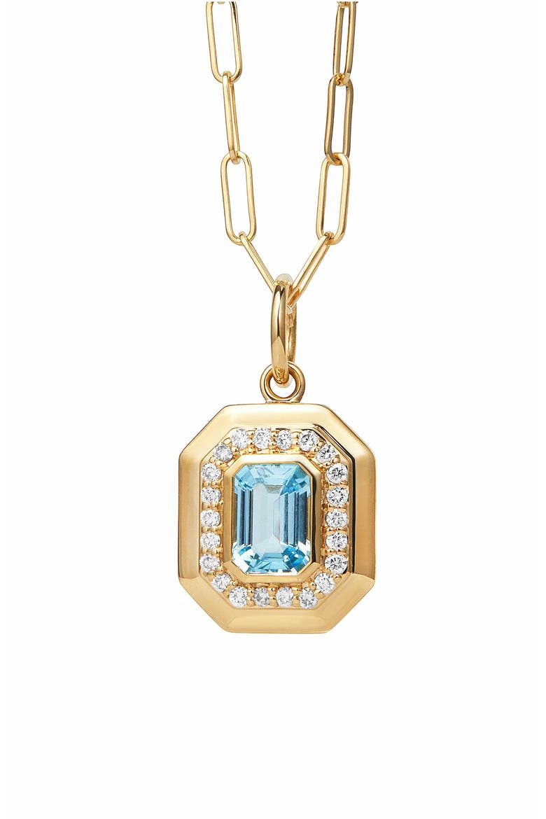 Geometrix Charm, Main, color, Blue Topaz