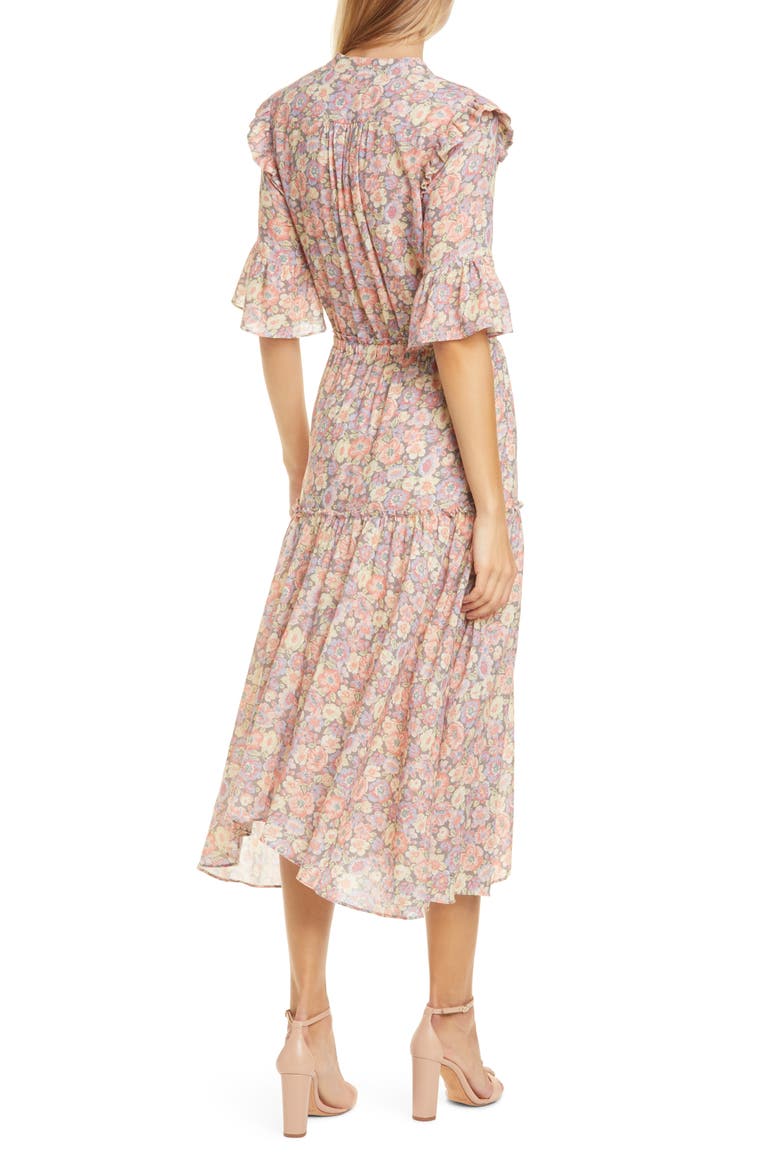 Josephine Midi Dress, Alternate, color, SLATE COMBO