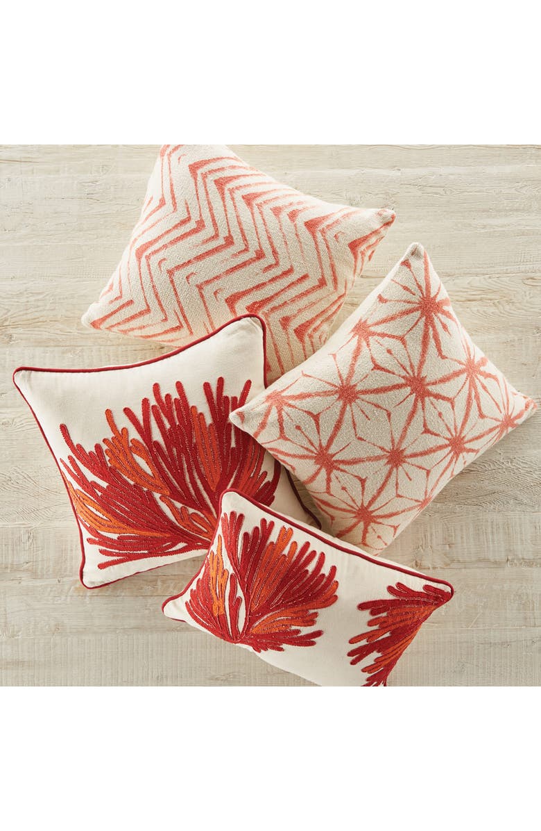 Napa Home & Garden Coral Lumbar Throw Pillow, Alternate, color, Orange